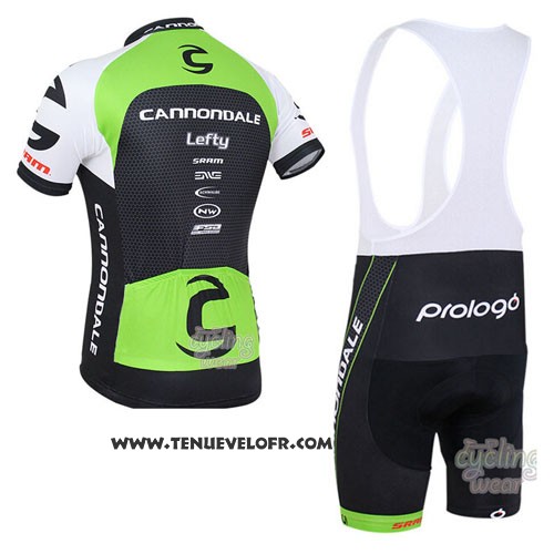 2016 Maillot Ciclismo Canonodale Vert et Noir Manches Courtes et Cuissard